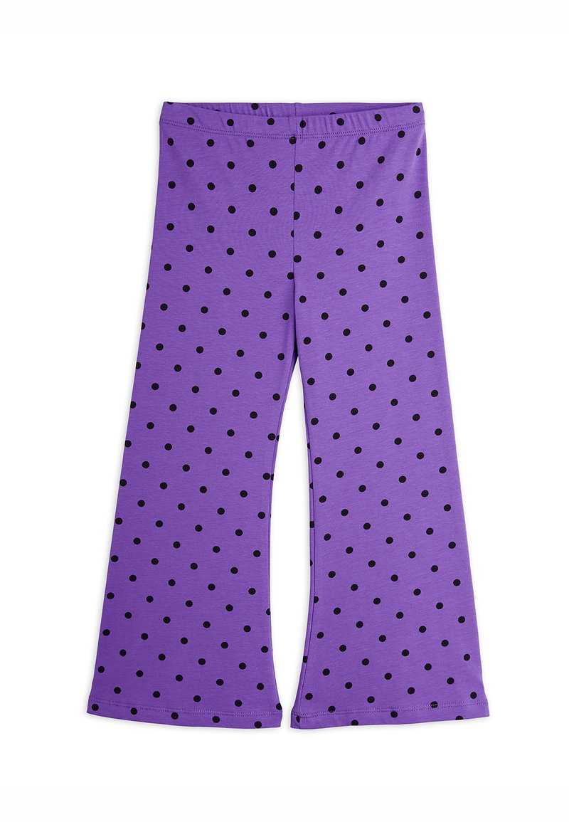 Mini Rodini POLKA DOT FLARED TROUSERS UNISEX - Treniņtērpa apakšdaļas - purple