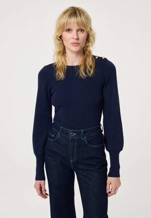LILLIAN PULLOVER - Strickpullover - dark blue