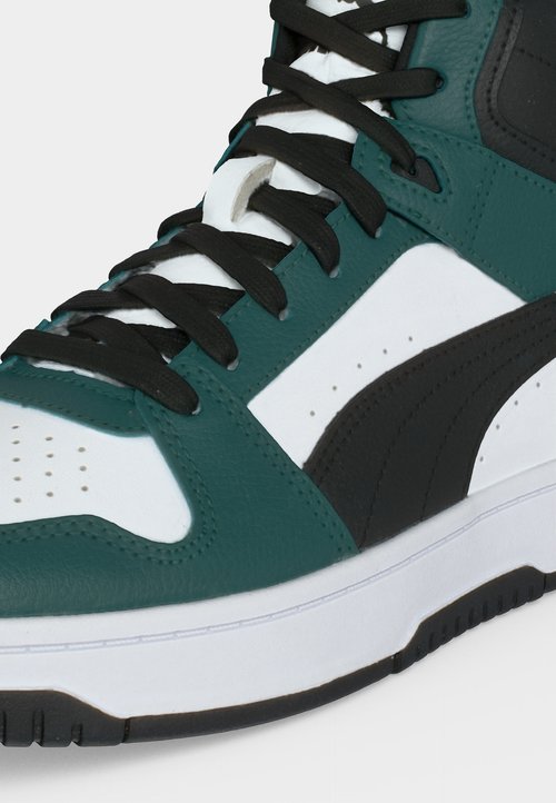 PUMA REBOUND SLAM MID JR UNISEX - High-top trainers - herb garden/black/white — foto 7