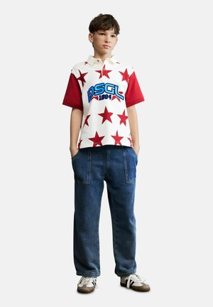 Desigual, LOGO STAR POLO - Polokošeľa - white