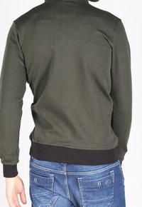 Gabbiano Felpa con zip - dark green