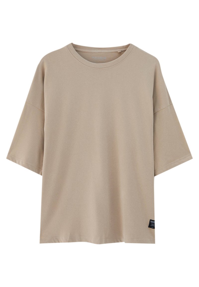 PULL&BEAR T-shirt basic beige PULL&BEAR T-shirt basic beige