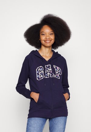 Sweatjakke - navy floral