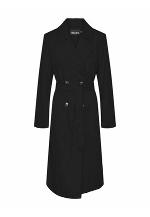 Pieces PCSCARLETT LS  NOOS - Trenchcoat - black