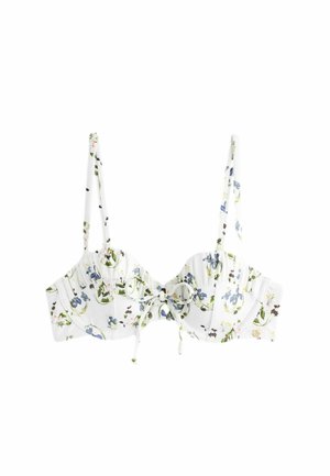 Vrchný diel bikín - white floral
