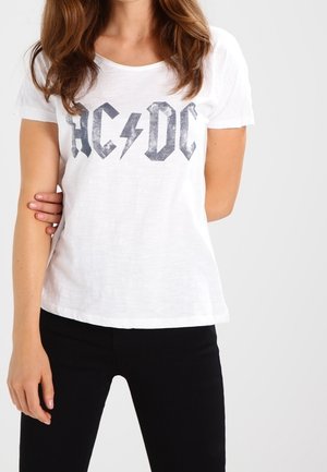 T-shirt med print - white