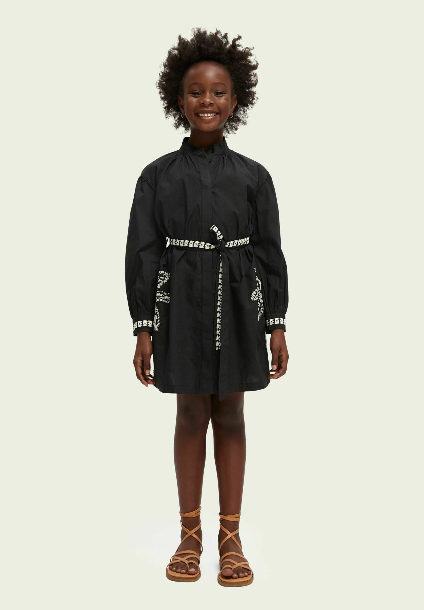 embroidered day dress