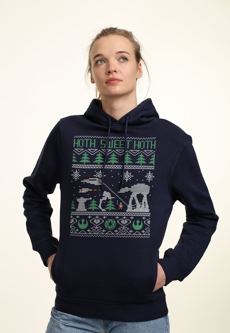 Star Wars STAR WARS  CLASSIC HOLIDAY BATTLE - Jersey con capucha - navy blue