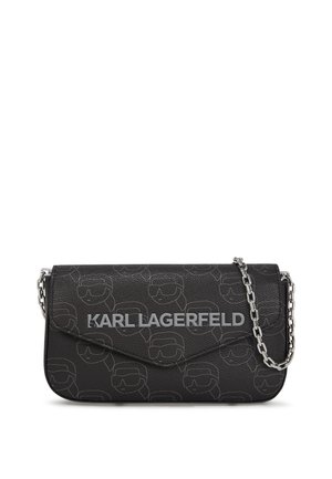IKON MONOGRAM POUCH - Sac bandoulière - nft all over pattern black