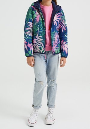 REVERSIBLE - Summer jacket - blue
