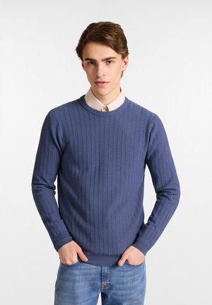 COLLO TONDO  - Strickpullover - viola scuro