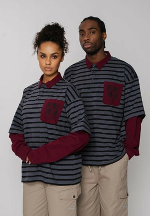 DOUBLE SLEEVE DIVISION - Poloshirt - maroon red