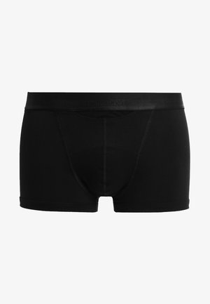Schwarze Boxershorts aus elastischem Material, ausgestattet mit einem markierten Bund, passgenauer Passform und flachen Nähten für zusätzlichen Komfort.
