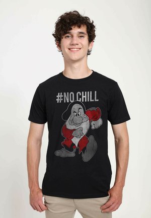 SNOW WHITE CHILL NOT UNISEX - Print T-shirt - black