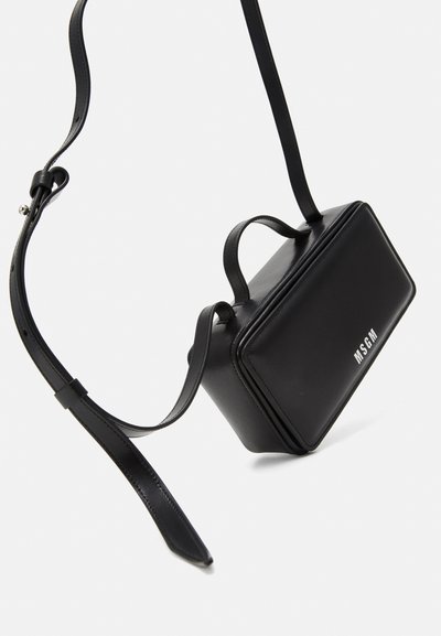 MSGM BRUSHED CLAP BAG SMALL UNISEX - Handtas - black