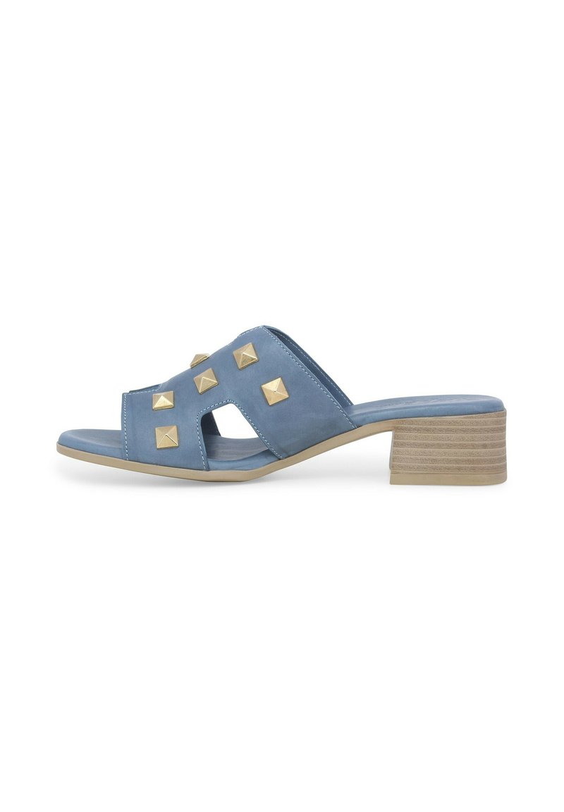 Melluso BORCHIE - Ciabattine - blu denim