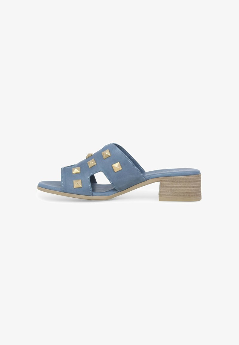 Melluso BORCHIE - Ciabattine - blu denim