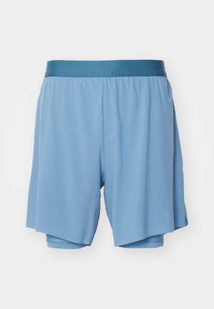 HOKA GLIDE SHORT - Shorts 2 en 1 - shadow