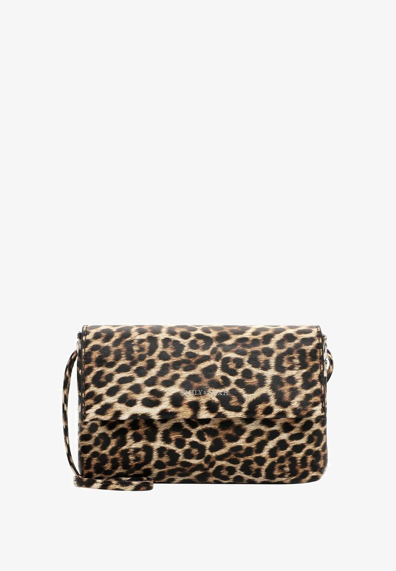 Torebka crossbody z futra sztucznego w cętki lamparta, z klapką, o smukłym designie i odpinanym pasku dla większej wszechstronności.