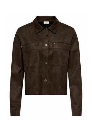 JDY, Veste en similicuir - coffee bean