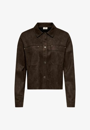 JDY, Veste en similicuir - coffee bean