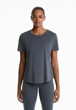 OYSHO SHORT-SLEEVED TECHNICAL - T-Shirt basic - mottled grey