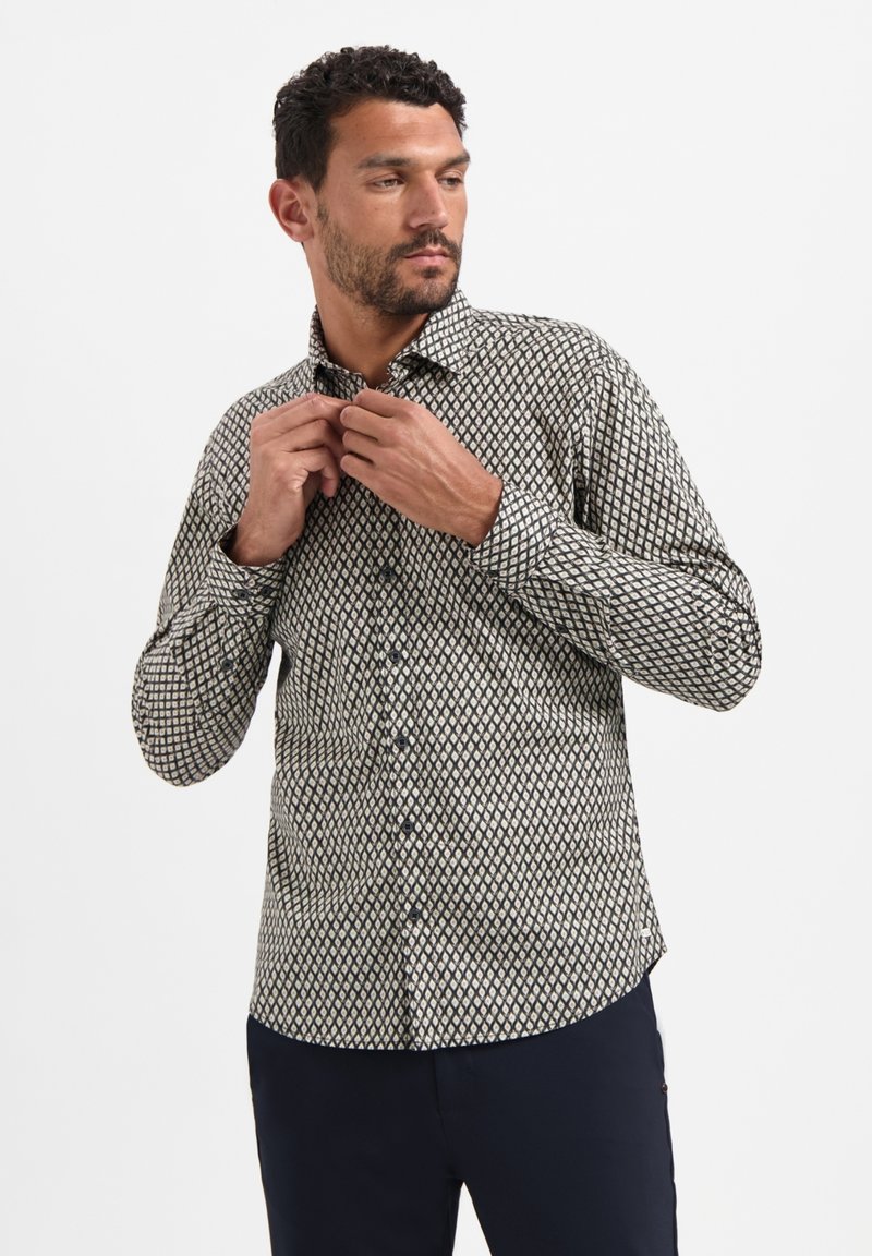 NO EXCESS PRINTED STRETCH - Overhemd - black
