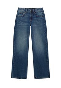 LOW WAIST - Jeans Straight Leg - dark-blue denim
