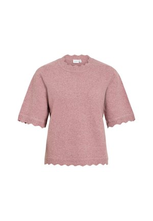 VILA, VINIKOLINA O-NECK 2/4 KNIT TOP - NOOS - T-shirt basique - nostalgia rose