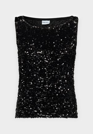 Pieces, PCKAMMY TANK TOP JRS BC - Блуза - black