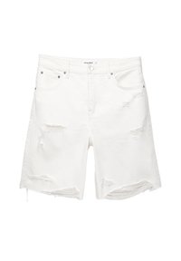 BERMUDA  - Shorts di jeans - white