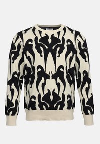 UNISEX - Pulover - beige/black