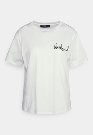 ADEPTO - Print T-shirt - bianco