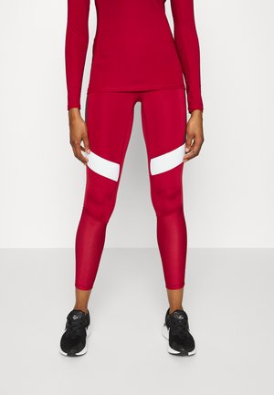 HIGH WAIST BLOCK - Leggings - biking red