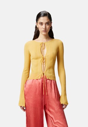 TABLE MTRASPARENTEAGLIA - Chaqueta de punto - yellow