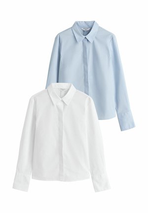REGULAR FIT - STRETCH ESSENTIAL LONG SLEEVE 2 PACK - Hemdbluse - blue white