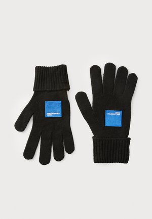 PATCH GLOVES - Gloves - black
