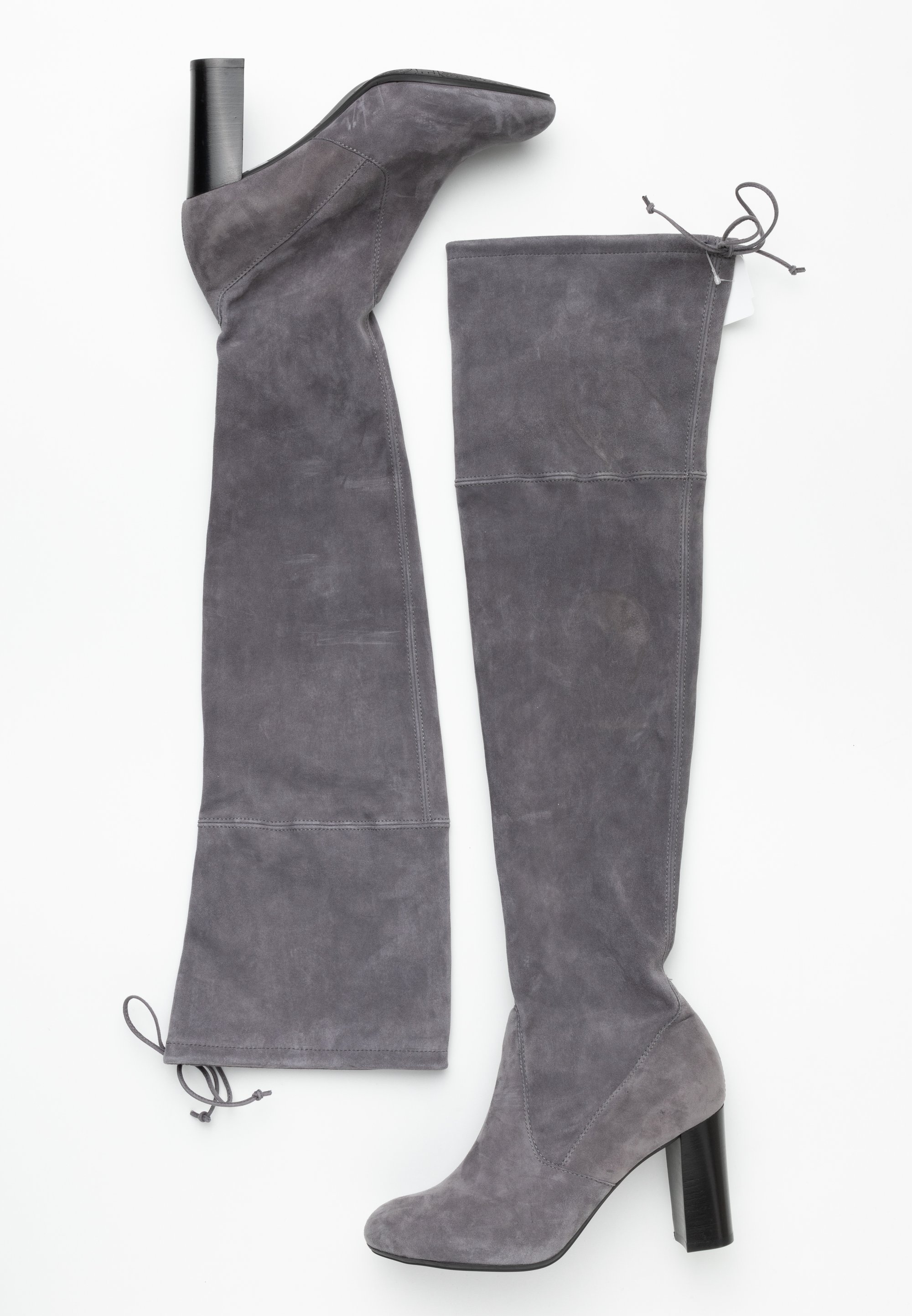 Stuart Weitzman Graue Stiefel Overknee Graue Overknee Stiefel Aus