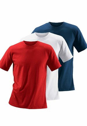 H.I.S T-Shirt basic - weiã/rot/marine