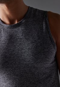 Pier One Sport 2 PACK - Top - black/mottled grey