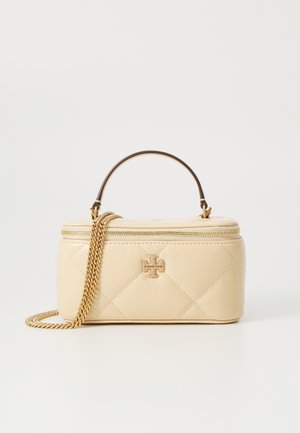 KIRA PAVE LOGO DIAMOND QUILT VANITY CASE - Toilettas - vanilla