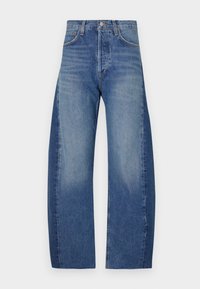 LUNA PIECED - Relaxed fit jeans - blue denim