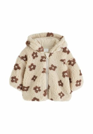 Next, BORG BABY ZIP THRU JACKET - Veste polaire - neutral and chocolate floral