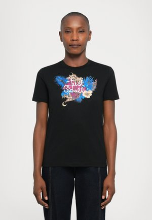 LOGO FLOWER LEO - T-Shirt print - black