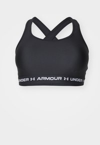 Under Armour CROSSBACK MID BRA - Športni modrček s srednjo podporo - black/white