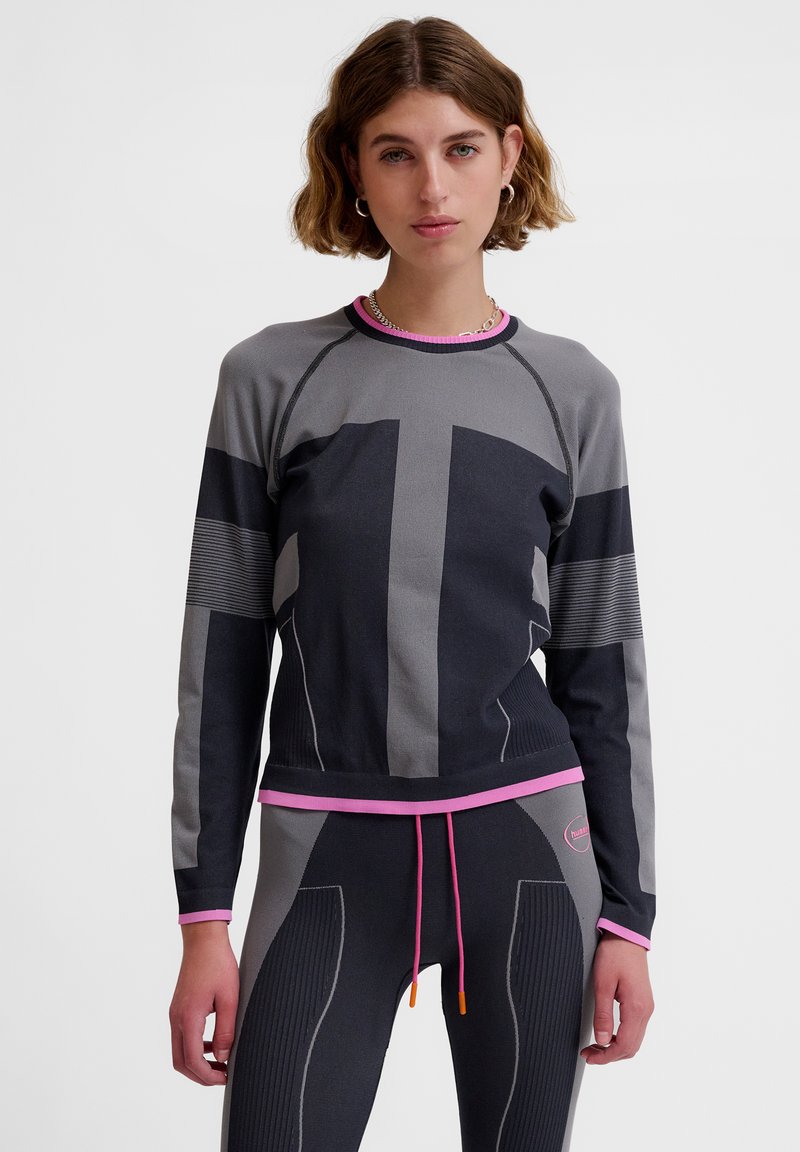 Hummel SEAMLESS TEE - Langærmet T-shirt - obsidian