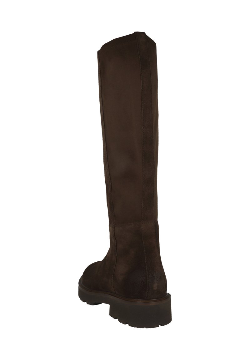 Bottes Cavalières GEOX En Cuir Brun Foncé - Pointure 38, Très Bon état, Semelle Respirante