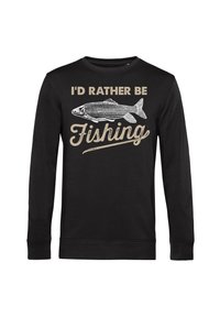 Henry Tiger DUKE SONS RATHER BE FISHING - Sudadera - black