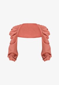 Wybrany, muślinowa morelowa tkanina