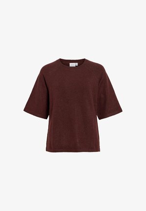 VILA, STRICKOBERTEIL VILIGA KURZÄRMELIGES - T-shirt basique - port royale